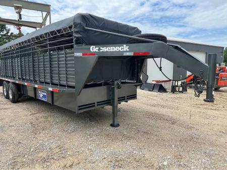New 2026 Gooseneck brand stock trailer 24"x6"8"