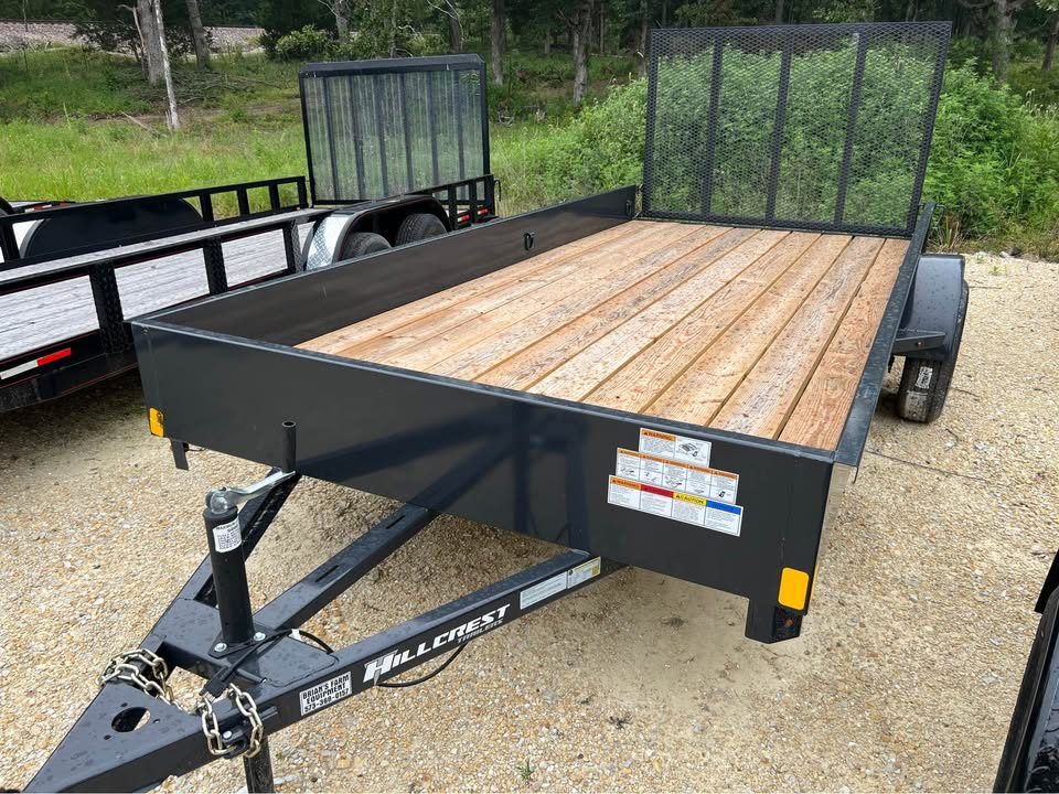 New 2024 Hillcrest 76"w x14" l utility trailer