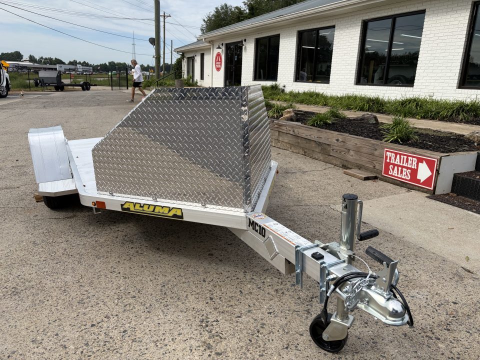 New 2027 Aluma 51" x 10.5' Motorcycle, Single Bike, MC10
