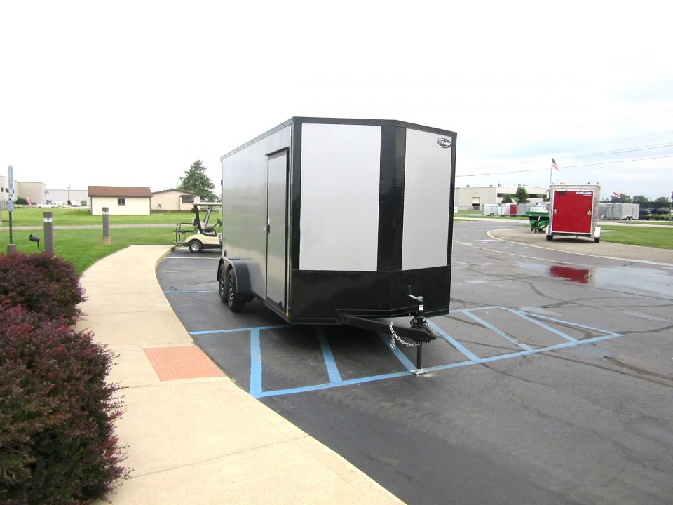 New 2026 ITI Cargo 7 x 16 KY-DX8416-070 Cargo / Enclosed Trailer 7K / Black Trim / Rear Flare