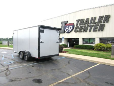 New 2026 ITI Cargo 7 x 16 KY-DX8416-070 Cargo / Enclosed Trailer 7K / Black Trim / Rear Flare