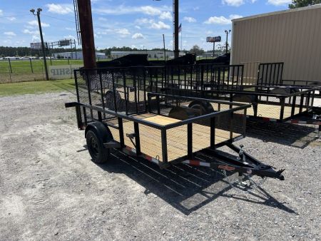 New 2027 Down 2 Earth Trailers 76X10 Utility Trailer with 24" Expanded Metal Sides