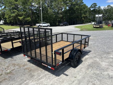 New 2027 Down 2 Earth Trailers 76X10 Utility Trailer with 24" Expanded Metal Sides