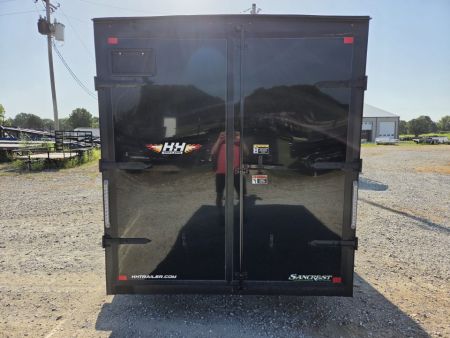 New 2027 H&H 7X14 TANDEM 7K CARGO W/BLACKOUT TRIM 7FT HEIGHT & BARN DOORS