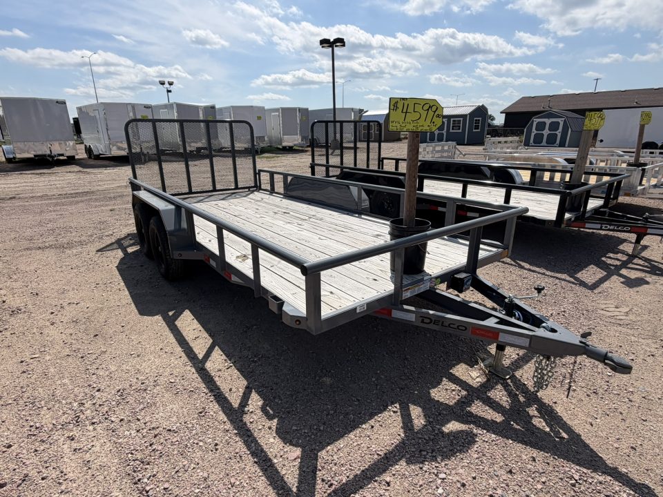 New 2026 Delco 16 ft Tandem Utility Trailer