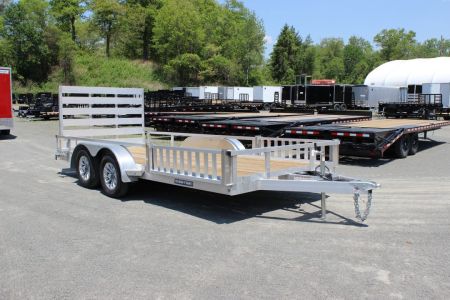 New 2026 Sure-Trac 7x16 Aluminum ATV Tube Top Utility Trailer