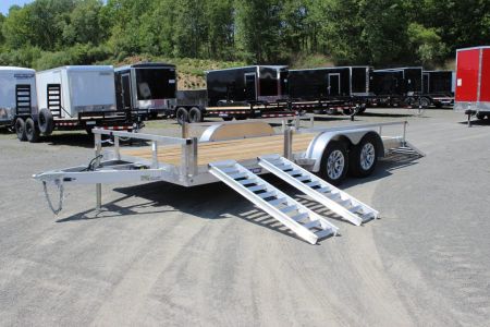 New 2026 Sure-Trac 7x16 Aluminum ATV Tube Top Utility Trailer