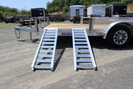 New 2026 Sure-Trac 7x16 Aluminum ATV Tube Top Utility Trailer