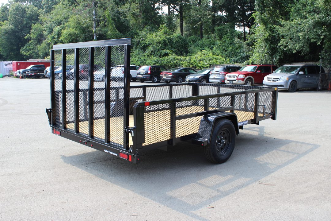 New 2027 Sure-Trac 7x12 Tube Top Mesh Side Utility Trailer
