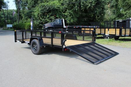 New 2027 Sure-Trac 7x12 Tube Top Mesh Side Utility Trailer