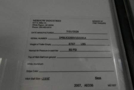New 2027 Merhow Trailers 7309 Horse Trailer