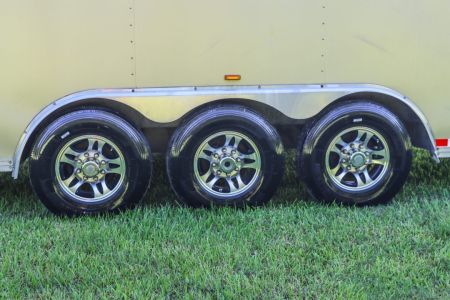 Used 2016 8.5X44 Team Spirit Trailers RACE TRAILER