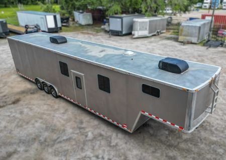 Used 2016 8.5X44 Team Spirit Trailers RACE TRAILER