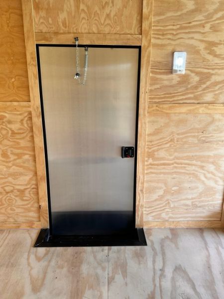 New 2027 8.5x20 Car Hauler 5200 lb torsions 7'6" Interior - Charcoal poly-Blackout- Enclosed Car Hauler