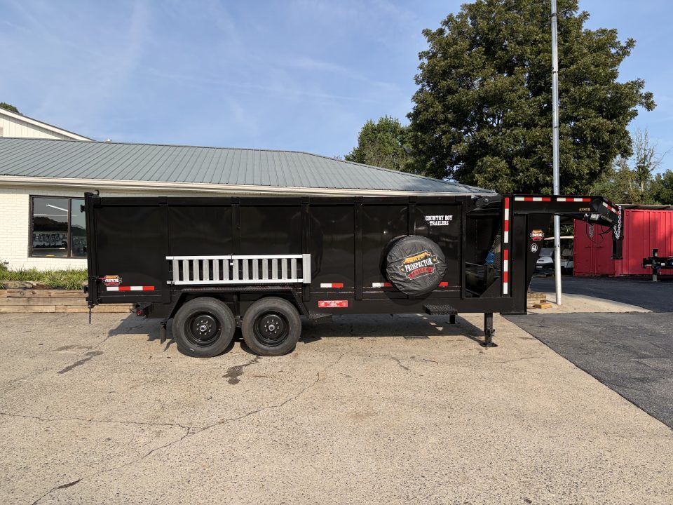 New 2027 Prospector 7x16' Gooseneck Dump, 4' Sides, 16K GVWR