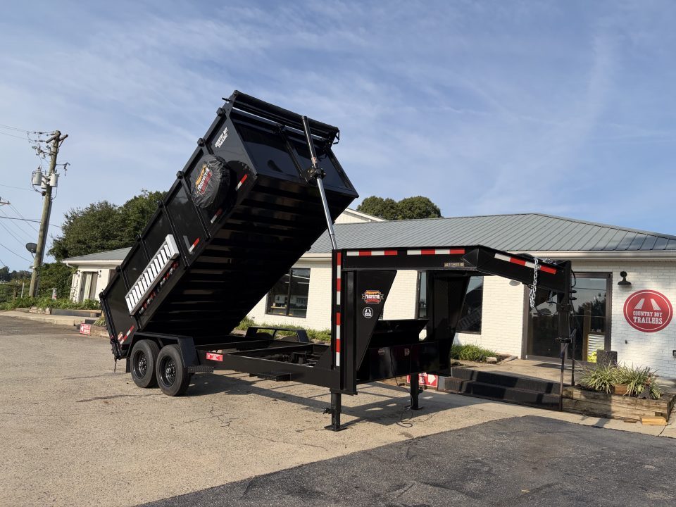 New 2027 Prospector 7x16' Gooseneck Dump, 4' Sides, 16K GVWR