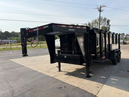 New 2027 Prospector 7x16' Gooseneck Dump, 4' Sides, 16K GVWR