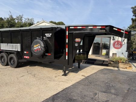 New 2027 Prospector 7x16' Gooseneck Dump, 4' Sides, 16K GVWR