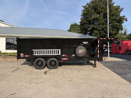 New 2027 Prospector 7x16' Gooseneck Dump, 4' Sides, 16K GVWR