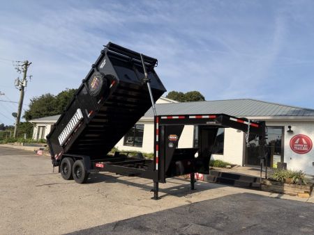 New 2027 Prospector 7x16' Gooseneck Dump, 4' Sides, 16K GVWR