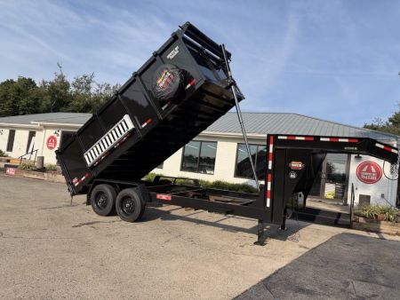 New 2027 Prospector 7x16' Gooseneck Dump, 4' Sides, 16K GVWR