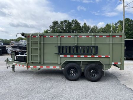 Used USED 2026 7X14 14K DUMP TRAILER WITH 4' WALLS ($900 DOWN ON RTO CONTRACT)