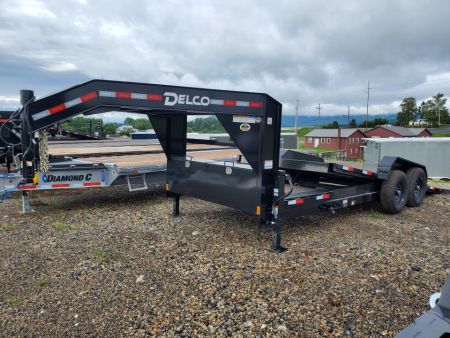 New 2026 Delco Trailers Gooseneck Equipment Tilt / 14,000 GVWR / 83"x20' (4' Stationary)