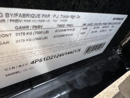 New 2027 PJ Trailers 16 DL Dump Trailer