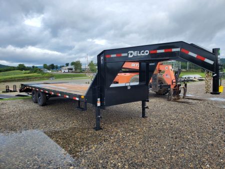 New 2027 Delco Trailers Gooseneck Deckover / 14,000 GVWR / 102"x25' / Monster Ramps