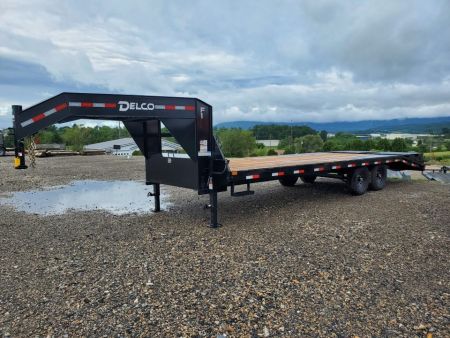 New 2027 Delco Trailers Gooseneck Deckover / 14,000 GVWR / 102"x25' / Monster Ramps