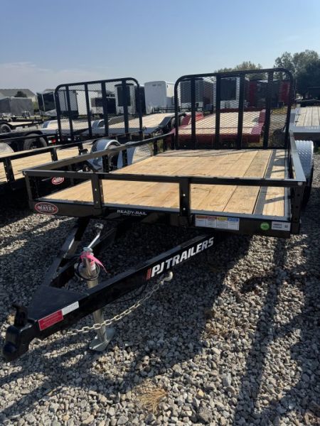 New 2027 PJ Trailers U7121 Utility Trailer 72X12 SA DOVETAIL  (GVW:4995) BLACK