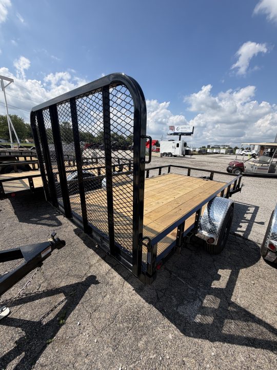 New 2027 PJ Trailers U7121 Utility Trailer 72X12 SA STRAIGHT DECK (GVW:4995) BLACK