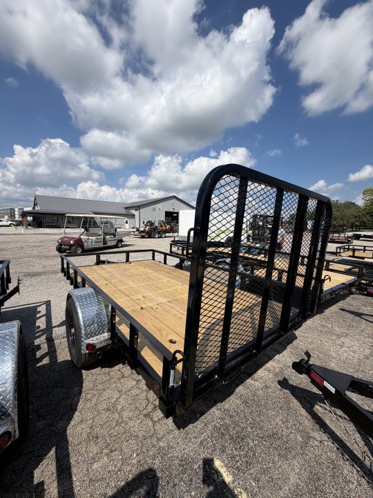 New 2027 PJ Trailers U7121 Utility Trailer 72X12 SA STRAIGHT DECK (GVW:4995) BLACK