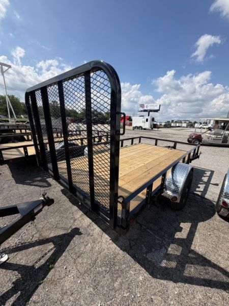 New 2027 PJ Trailers U7121 Utility Trailer 72X12 SA STRAIGHT DECK (GVW:4995) BLACK