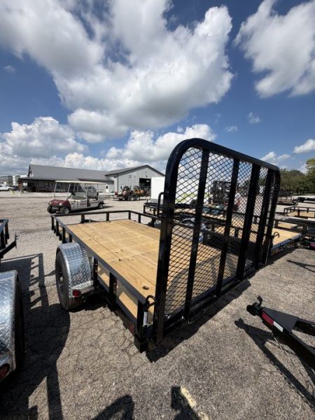 New 2027 PJ Trailers U7121 Utility Trailer 72X12 SA STRAIGHT DECK (GVW:4995) BLACK