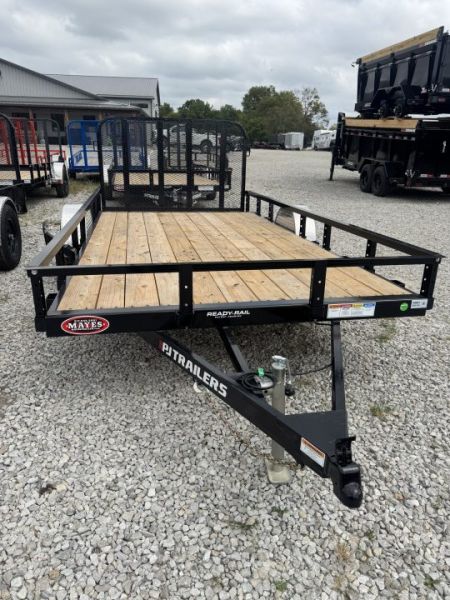 New 2027 PJ TRAILER UTILITY U8141 83X14 SA STRAIGHT DECK  (GVW:4995) BLACK