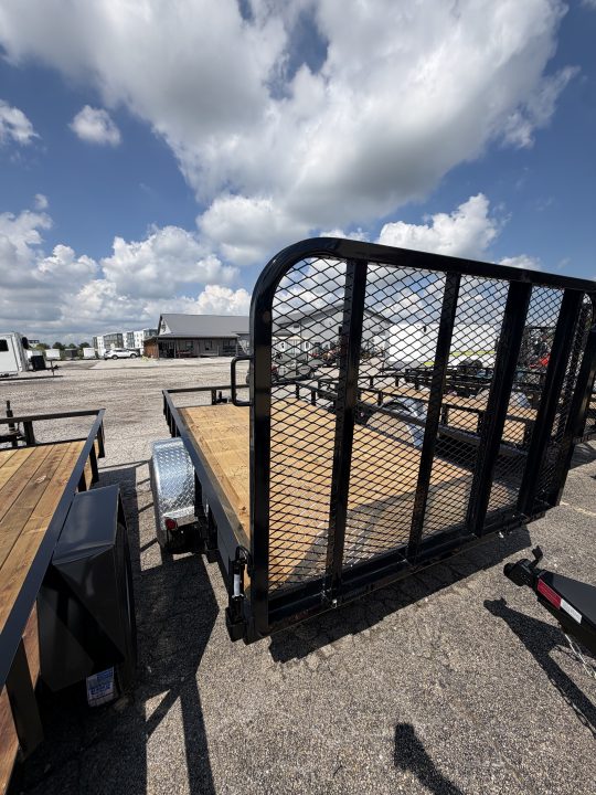 New 2027 PJ Trailers U7121 Utility Trailer 72X12 SA STRAIGHT DECK (GVW:4995) BLACK