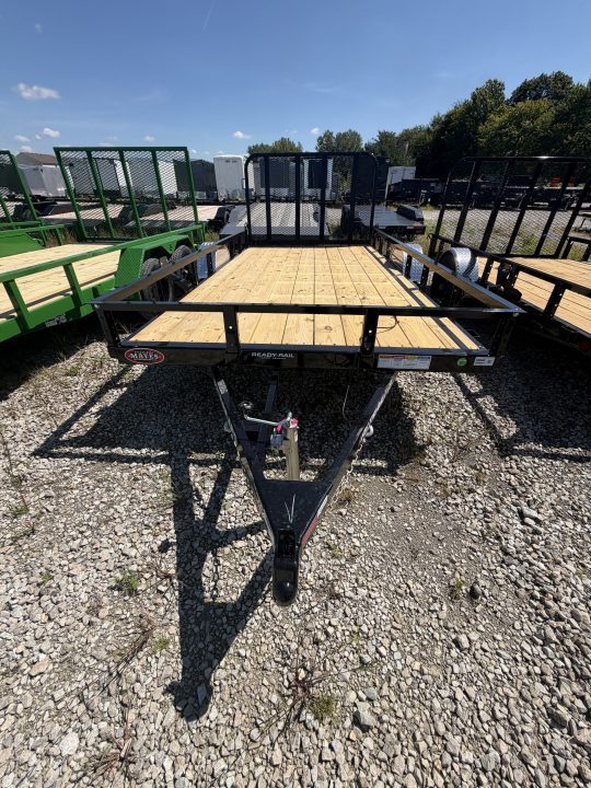 New 2027 PJ TRAILER UTILITY U8141 83X14 SA STRAIGHT DECK  (GVW:4995) BLACK