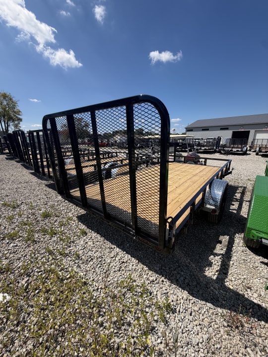 New 2027 PJ TRAILER UTILITY U8141 83X14 SA STRAIGHT DECK  (GVW:4995) BLACK