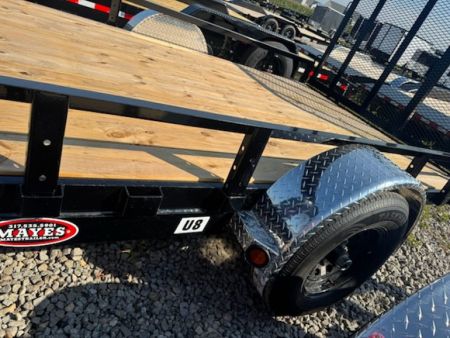 New 2027 PJ TRAILER UTILITY U8141 83X14 SA STRAIGHT DECK  (GVW:4995) BLACK