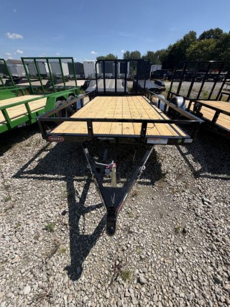 New 2027 PJ TRAILER UTILITY U8141 83X14 SA STRAIGHT DECK  (GVW:4995) BLACK