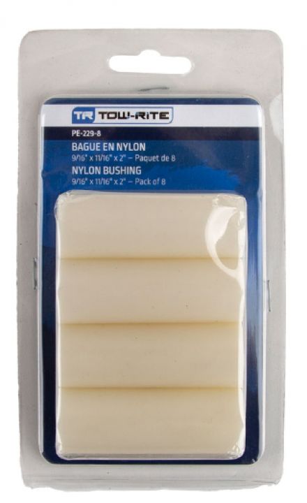 New White Nylon Bushings -PK 8