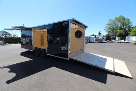 New 2027 E-Z Hauler XLT Pro Series 8.5x24 Car Hauler - Elite Escape Door - Composite Panels - Rear Door Canopy - Extra Tall