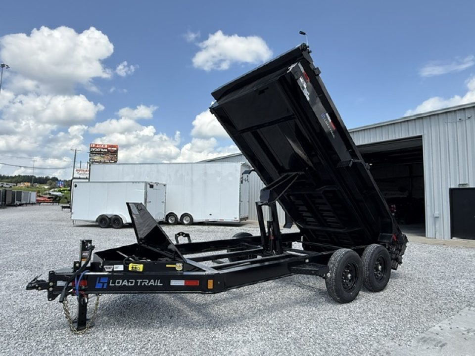 New Load Trail Dump 7x14 14K 18" Sides- Black