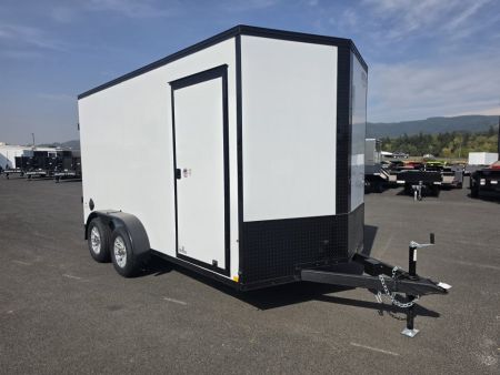 New 2026 Compass Indigo DLX 7x14 Enclosed Trailer w/ Upgrades 7K GVWR