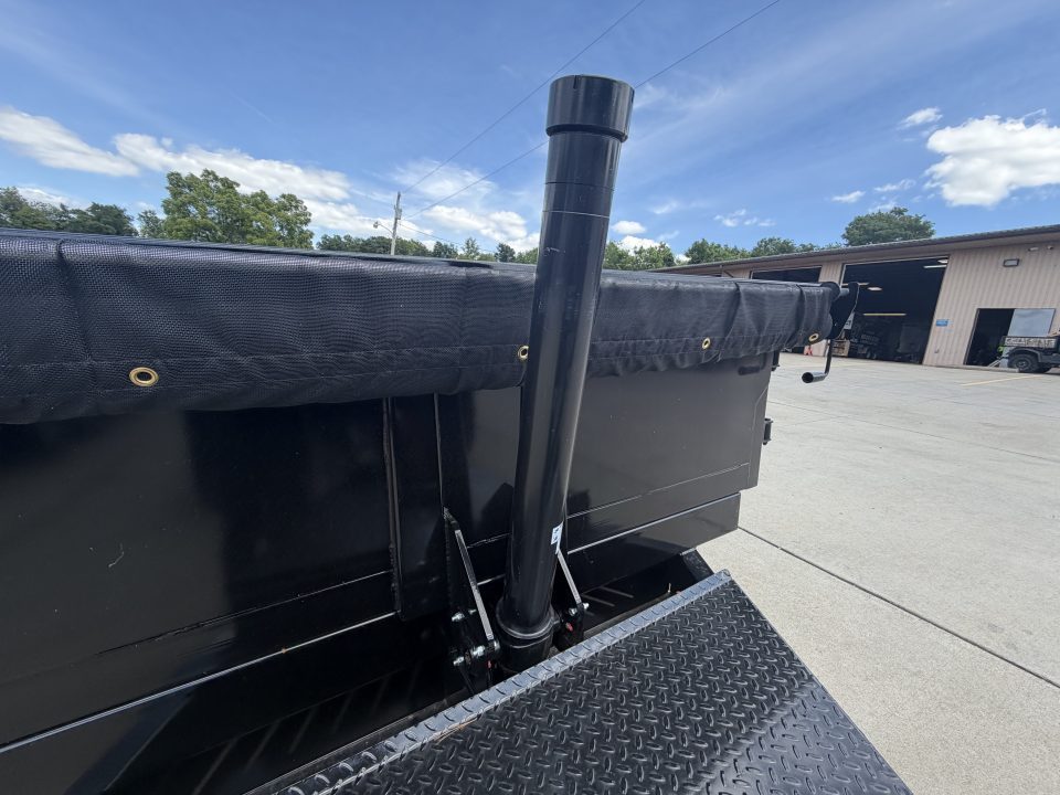New 2026 Midsota 82"x 14' Versa Dump W/ Telescopic Cylinder & Hydraulic Jack - Swing Side Door - Black - (Ramps/Tarp/Spare) - 15,400# GVWR