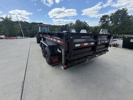 New 2026 Midsota 82"x 14' Versa Dump W/ Telescopic Cylinder & Hydraulic Jack - Swing Side Door - Black - (Ramps/Tarp/Spare) - 15,400# GVWR