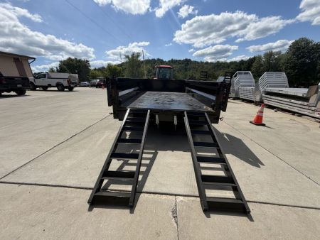 New 2026 Midsota 82"x 14' Versa Dump W/ Telescopic Cylinder & Hydraulic Jack - Swing Side Door - Black - (Ramps/Tarp/Spare) - 15,400# GVWR
