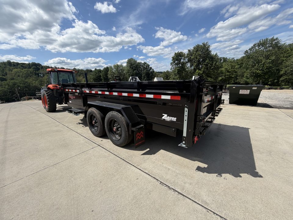 New 2026 Midsota 82" x 16' Versa Dump W/ Telescopic Cylinder - Side Swing Door - Wireless Remote - ST215/75R17.5 (Spare Tire/Ramps/Tarp Included) - Black - 17,600# GVWR