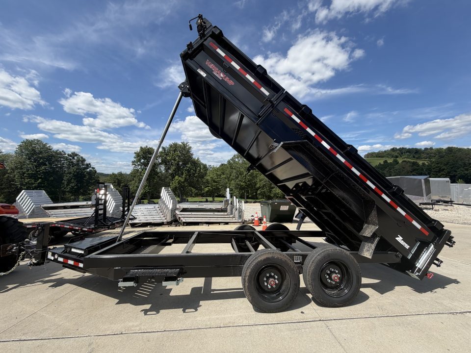 New 2026 Midsota 82" x 16' Versa Dump W/ Telescopic Cylinder - Side Swing Door - Wireless Remote - ST215/75R17.5 (Spare Tire/Ramps/Tarp Included) - Black - 17,600# GVWR